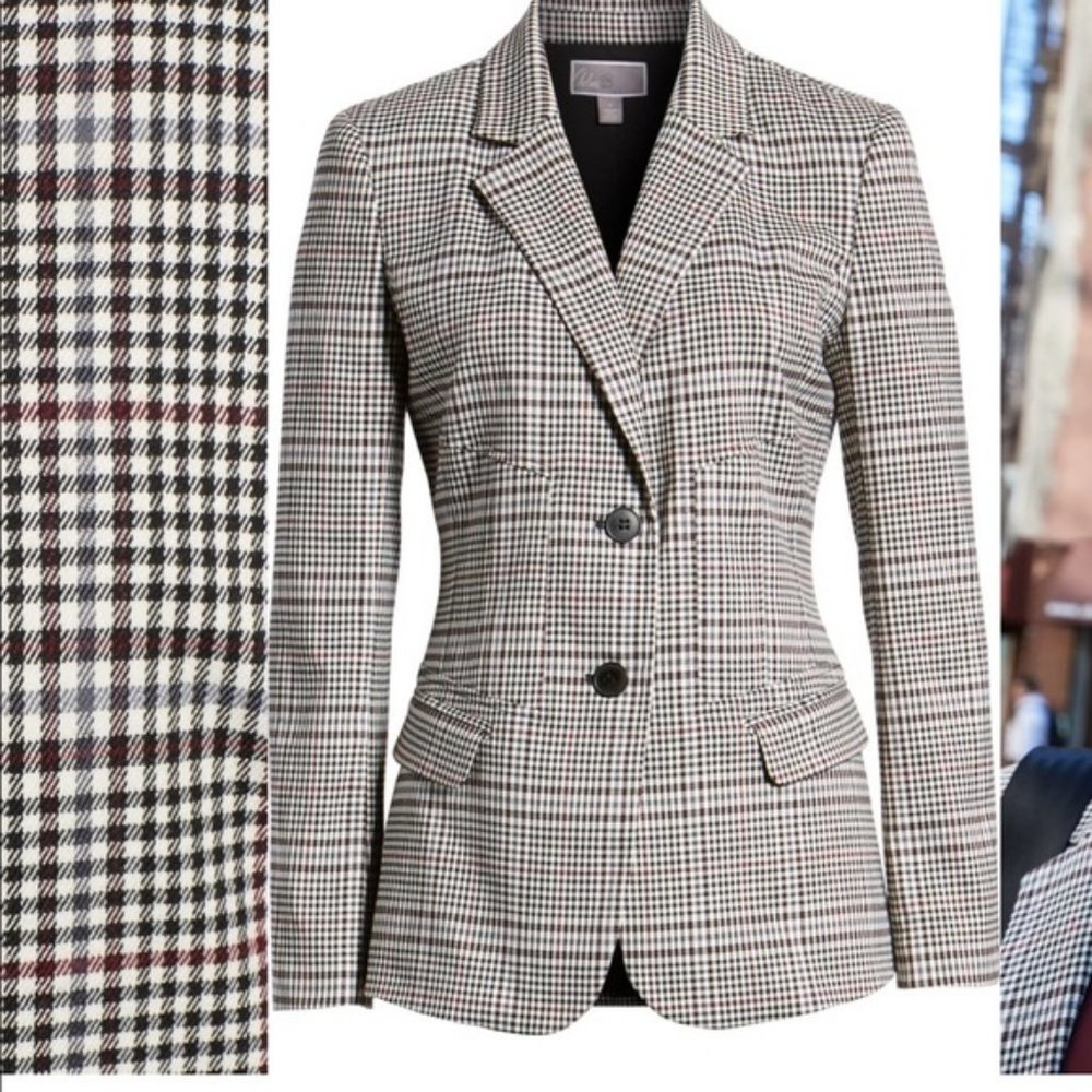 Chelsea28 Plaid Blazer Size XS - Picture 3 of 14